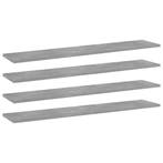vidaXL Wandschappen 4 st 100x20x1,5 cm bewerkt hout, Verzenden