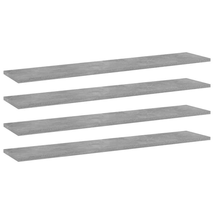vidaXL Wandschappen 4 st 100x20x1,5 cm bewerkt hout, Maison & Meubles, Accessoires pour la Maison | Étagères murales & Rayons de bibliothèque