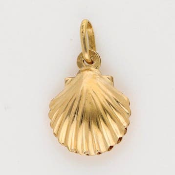 Hanger - 18 karaat Geel goud - Schelp