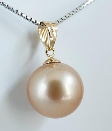 Zonder minimumprijs - Hanger - 18 kt. Geel goud - Rond,