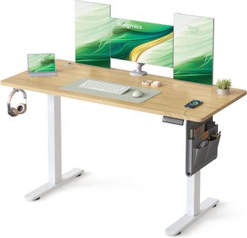 Zit sta bureau 140x60 cm - hoogte verstelbaar 72 t/m 120 cm, Verzenden