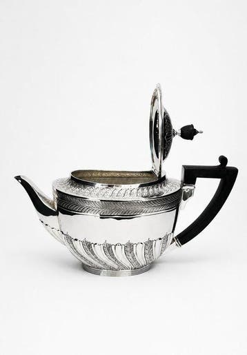 Theepot - Zilver - Londen, 1884