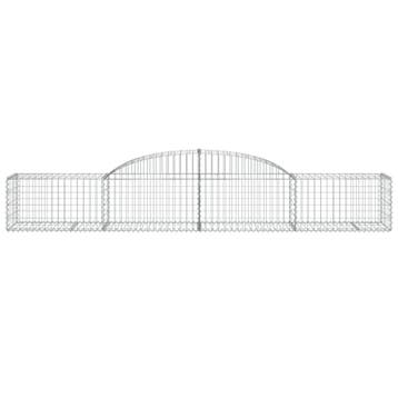 vidaXL Schanskorf gewelfd 300x50x40/60 cm gegalvaniseerd, Verzenden, Nieuw