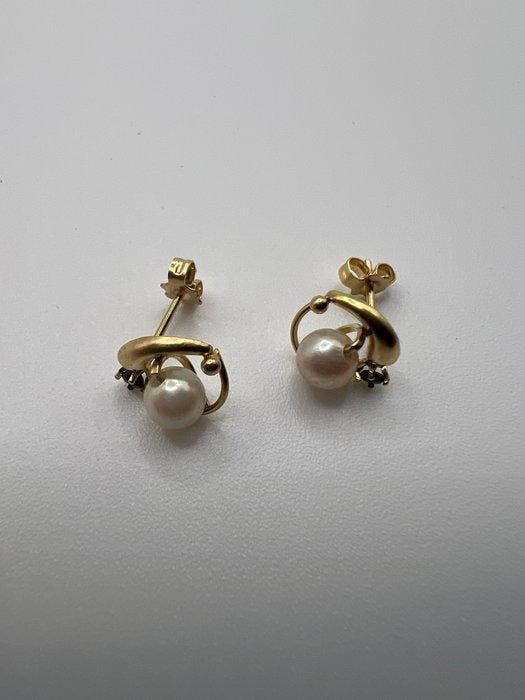 Zonder minimumprijs - Oorbellen - 18 karaat Geel goud, Bijoux, Sacs & Beauté, Boucles d'oreilles