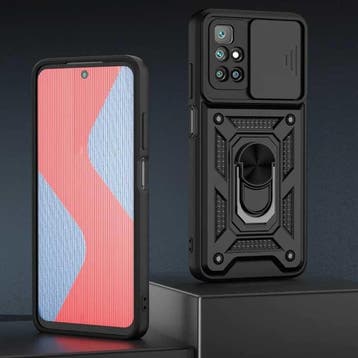 Xiaomi Poco X3 Pro - Armor Hoesje met Kickstand en Camera, Verzenden
