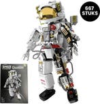 2dekans | Qualitá® Astronaut Bouwpakket 667 delig - Robot, Ophalen of Verzenden