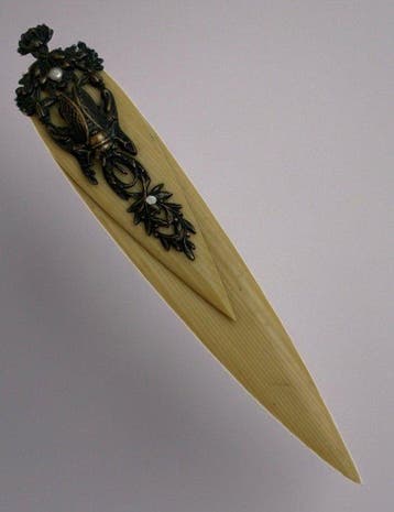 Couteau à papier - Rare Mini-taille-cartes de poche Art, Antiquités & Art