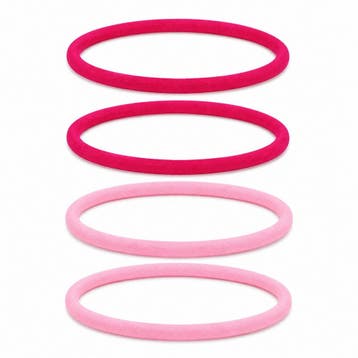 Haarband Sport 1cm - Endless Elastiek - Nylon - Roze - Set, Nieuw