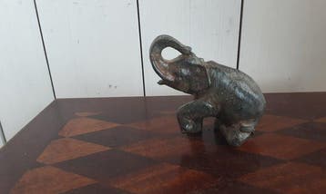 P. Chenet - Beeld, Olifanten - 9 cm - Brons, Antiquités & Art