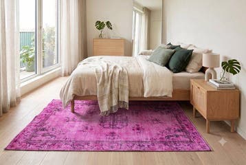 rose vintage - Tapis - 210 cm - 110 cm - avec certificat, Huis en Inrichting, Stoffering | Tapijten en Vloerkleden, Nieuw