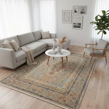 Deluxe Keshan Zijde - Hoge Dichtheid - Vloerkleed - 225 cm -