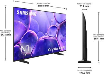 Samsung U8075F TV 50 - 50 127cm, Crystal UHD 4K Smart TV..., TV, Hi-fi & Vidéo, Ophalen of Verzenden