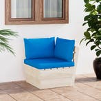 vidaXL Tuinhoekbank met kussens pallet geïmpregneerd, Tuin en Terras, Verzenden, Nieuw