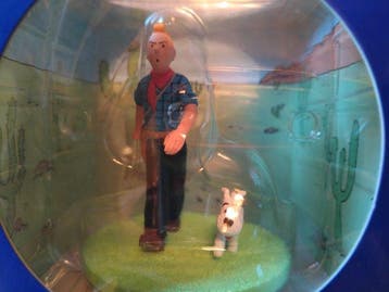 Tintin - 1 Figure - Diorama Moulinsart - Tintin cow-boy -, Nieuw