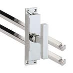 Kruk-espagnolet Kare glans chroom inclusief 2 stangen