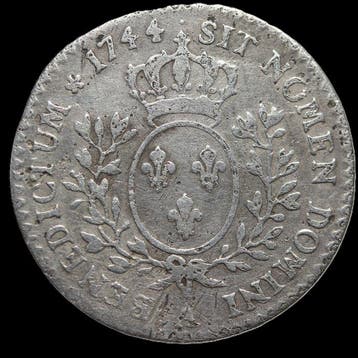 Frankrijk. Louis XV (1715-1774). 1/10 Écu 1744-A, Paris, Postzegels en Munten