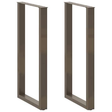 U-poot 60x111cm staal | Tweede kansje, OP = OP (tafelpoten), Huis en Inrichting, Tafelonderdelen, Tafelpoot, 100 tot 150 cm, Verzenden