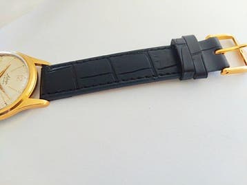 Adap - Swiss - gold plated - mens - dress watch - Zonder, Nieuw