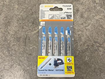 Veiling - 5x Bosch decoupeerzaagblad 5-pack T121GF, Doe-het-zelf en Bouw, Nieuw