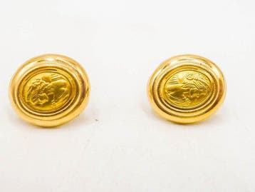 Boucles doreilles - 18 carats Or jaune, Bijoux, Sacs & Beauté, Boucles d'oreilles