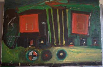 Wim Izaks (1950-1989) - zonder titel, Antiek en Kunst, Kunst | Schilderijen | Modern
