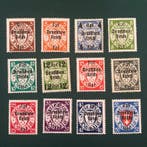 Empire allemand 1939 - Timbres de Danzig avec surimpression