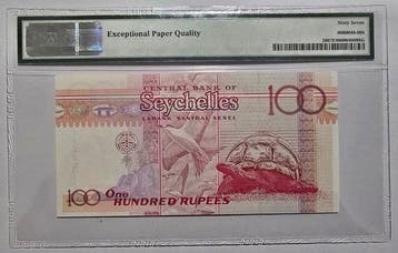 Seychellen. - 100 Rupees ND(1998) - Pick 39 (Zonder