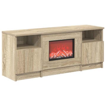 vidaXL Elektrische haard Sonoma 98 x 28,5 x 40,5 cm Bewerkt, Verzenden, Nieuw