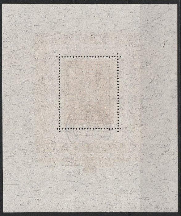 Liechtenstein 1934 - Vaduz blok met eerste dag afstempeling, Timbres & Monnaies, Timbres | Europe | Belgique