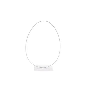 Metalen Frame Ei ring Wit White op voet 24x38 cm, Nieuw