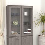 vidaXL Opzetkast HAMAR 85x35x100 cm massief grenenhout, Verzenden, Nieuw