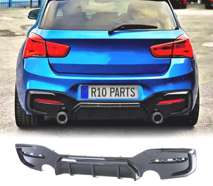 DIFFUSEUR BMW F20 F21 LCI 15-19 LOOK M PERFORMANCE NOIR BRIL, Auto-onderdelen, Carrosserie, Verzenden