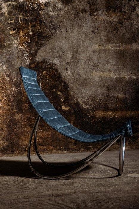 GpuntoStudio - Chaise longue - chauve-souris - Textile,, Antiek en Kunst, Curiosa en Brocante