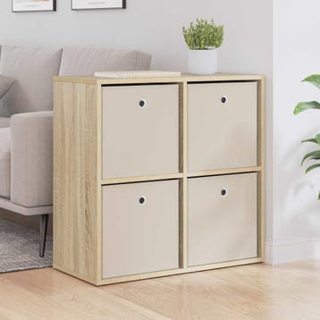 vidaXL Dressoir Sonoma Eik 68,5 x 32 x 67 cm, Verzenden, Nieuw