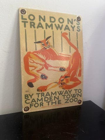 Vintage London Tramways Camden Town Zoo – Decoratief