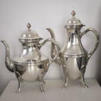 Koffie- en theeservies (4) - Verzilverd, (cijfer A) - H.