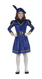 Pietenpak Jurk Kind Blauw/Goud, Verzenden