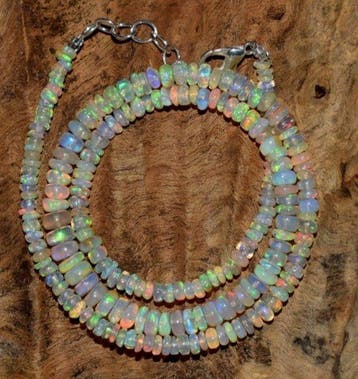 Opaal Ketting AA++ Natuurlijk mineraal- 9 g - (1)