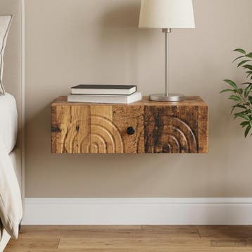 vidaXL Wandgemonteerde Zijtafel 59 x 34,5 x 17 cm Bewerkt, Verzenden
