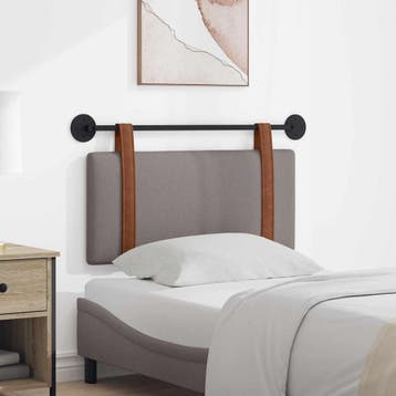 vidaXL Hangend hoofdbord Taupe Antiek PU, Verzenden, Nieuw