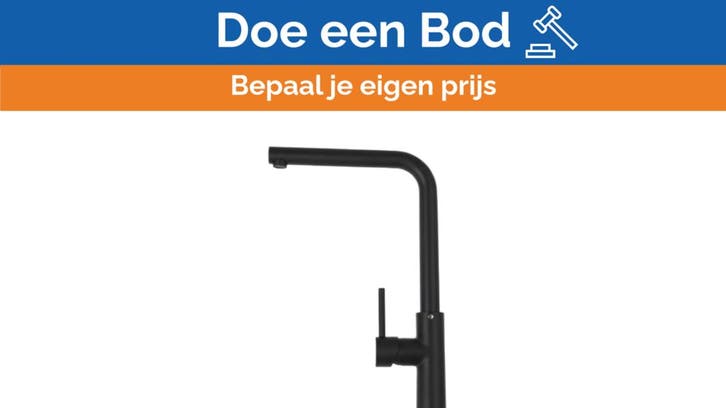 Bieden: RAF KT18.4NPVD Kitchen Mixer Water Tab Matt Black, Sports nautiques & Bateaux, Accessoires navigation, Enlèvement ou Envoi