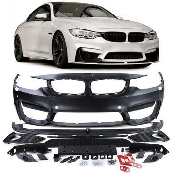 EVO M4 Look Voorbumper Met Front Lip BMW F32 F33 F36 B1949, Auto-onderdelen, Nieuw, Voor, BMW, Bumper