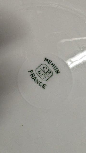 Mehun France - Tafelservies - Porselein - Servies Gentse
