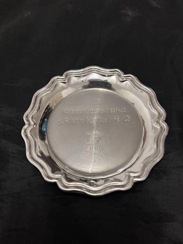 Plateau plat - Argent 925 - SALVA EN ARGENT .925, Antiquités & Art