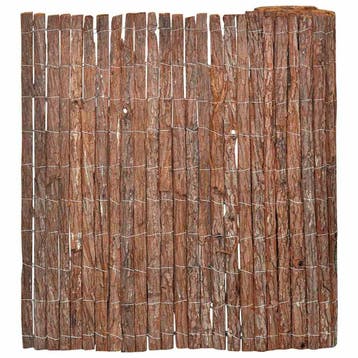 vidaXL Schorsschutting 100 x 600 cm Schors Bruin, Verzenden