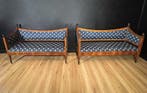 Sofa (2) - Mahonie - Paar Impero-sofas