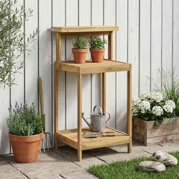 vidaXL Buiten pottingbank 56,5 x 48,5 x 107 cm Massief, Huis en Inrichting, Verzenden, Nieuw
