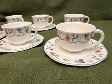 Villeroy & Boch - Service de table (6) - Papillon -, Antiek en Kunst