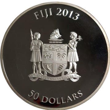 Fidji. 50 Dollars 2013, Cleopatra, 2 oz (Sans prix de