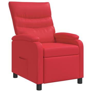 vidaXL Recliner Rood Kunstleer, Verzenden, Nieuw